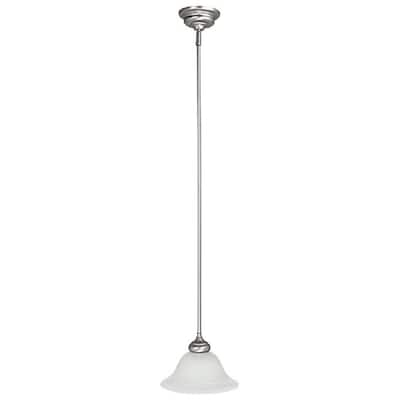 Transitional 1-light Matte Nickel Mini Pendant - Matte Nickel