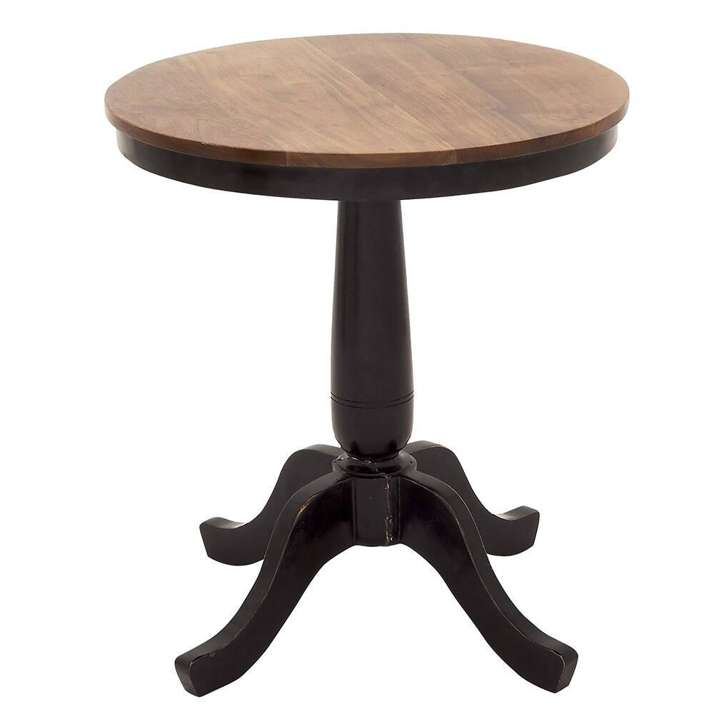Amalia Solid Wood Round Accent Table