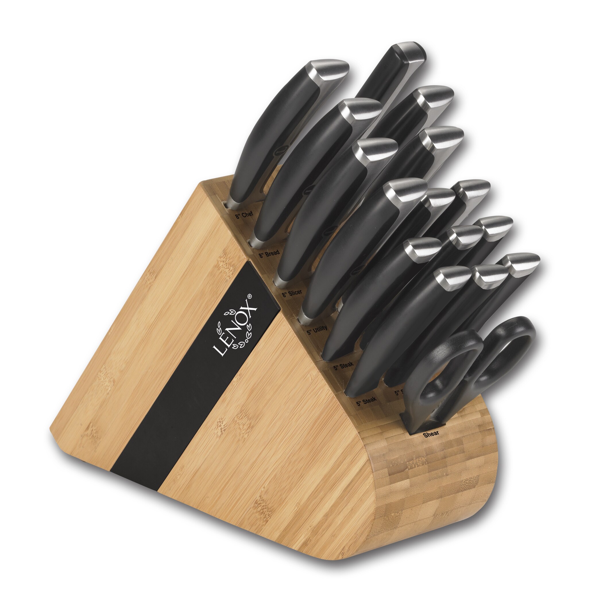 Knife Sets for Kitchen with Block, 17 Pcs with Boning Knife and Carving  Fork,with German Stainless Steel and Full-Tang Design - Bed Bath & Beyond -  34540047