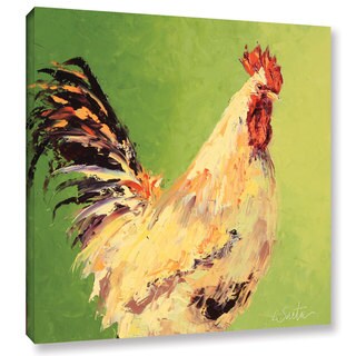 Suzanne Etienne 'Rooster Rustic' Framed Canvas Art - 13542337 ...