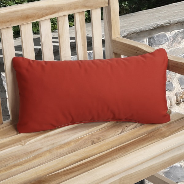 Red Indoor/ Outdoor 12x24-inch Throw Pillows (Set of 2 ...