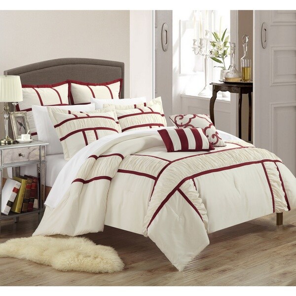 Chic Home Firenze Beige 7-piece Comforter Set