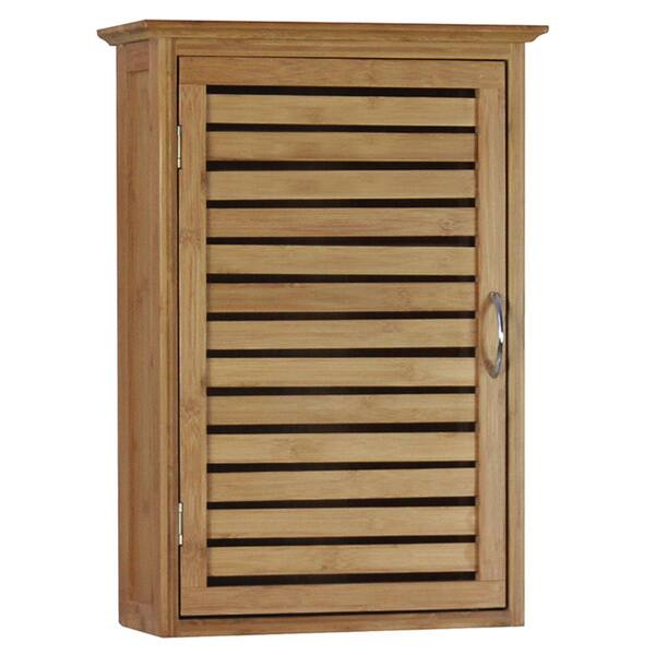 Shop Gallerie Decor Natural Spa Bamboo Wall Cabinet Free