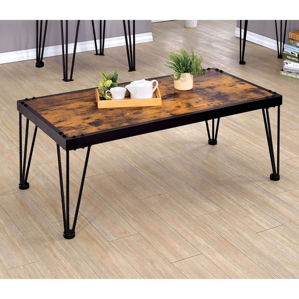 Black Wood Coffee Table For Sale : Dark Oak Frame Glass Coffee Table