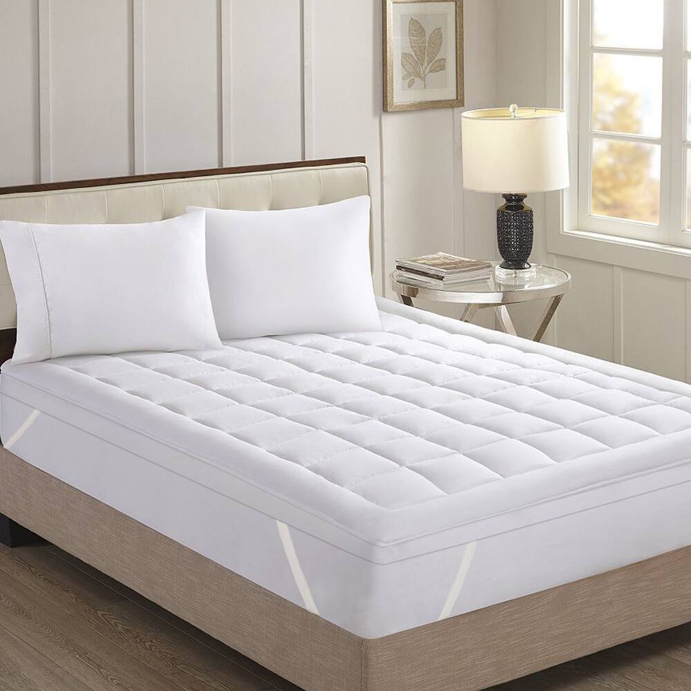 Sweet Home Collection All Season Down Alternative Mattress Topper/ Fiber Bed - White