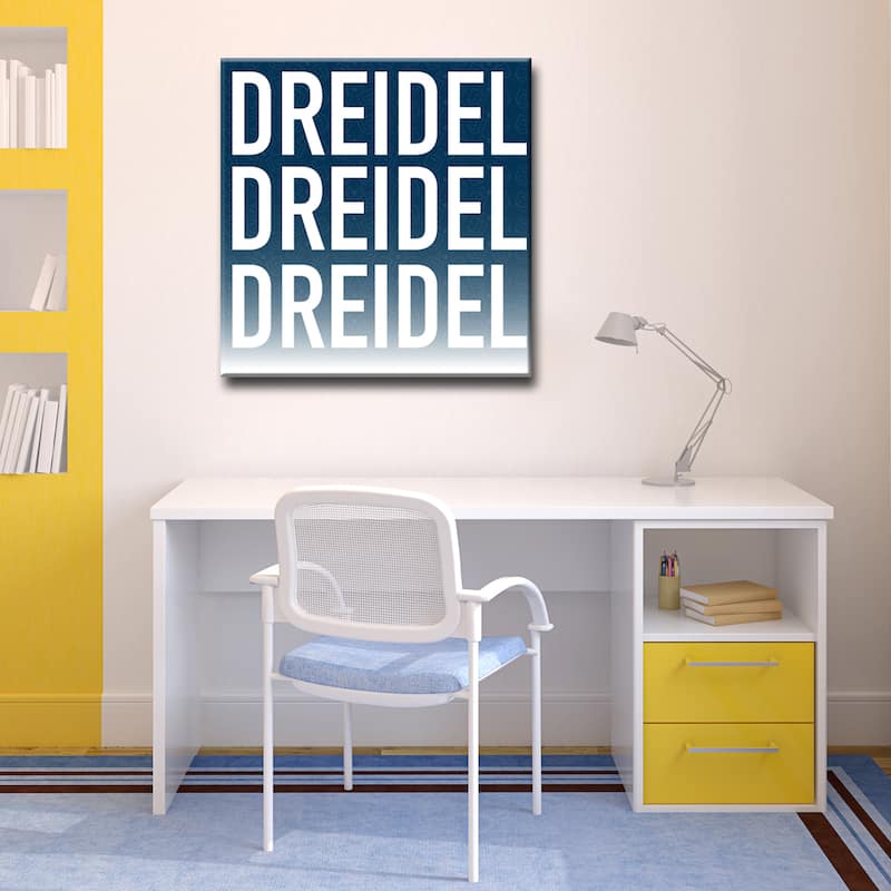 Ready2HangArt 'Dreidel, Dreidel, Dreidel' Hanukkah Canvas Wall Art