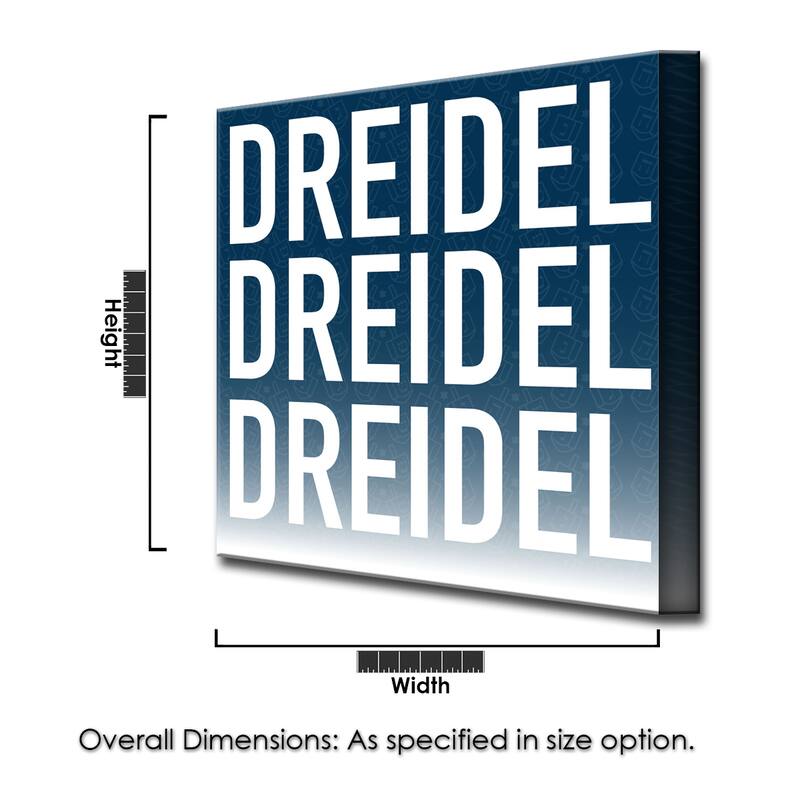 Ready2HangArt 'Dreidel, Dreidel, Dreidel' Hanukkah Canvas Wall Art