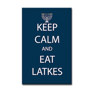 Ready2HangArt 'Keep Calm & Eat Latkes' Hanukkah Canvas Wall Art