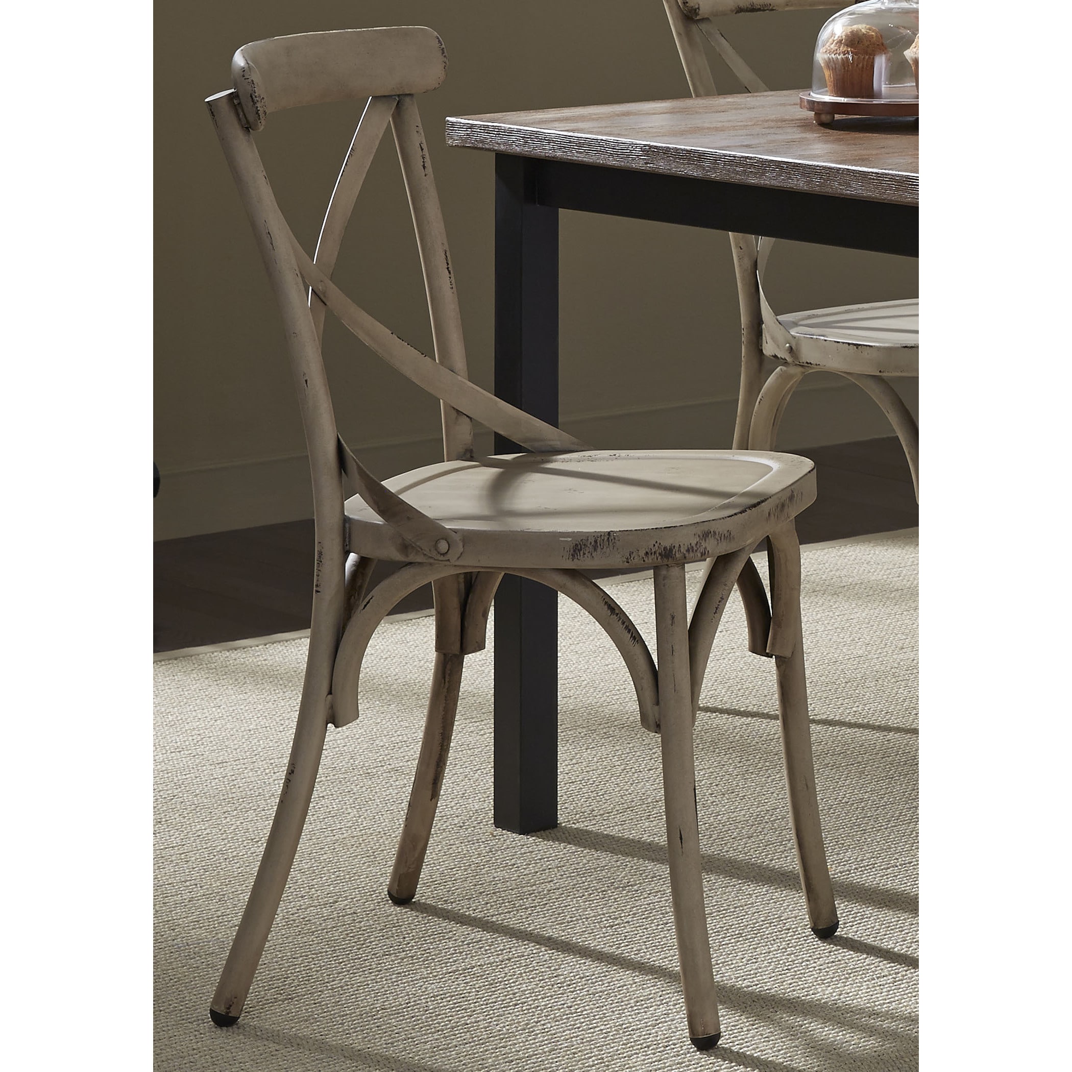 The Gray Barn Santa Rosa Distressed Metal X Back Side Chair The Gray Barn Santa Rosa Distressed Metal X Back Side Chair Free Shipping On Orders Over 45 10940142
