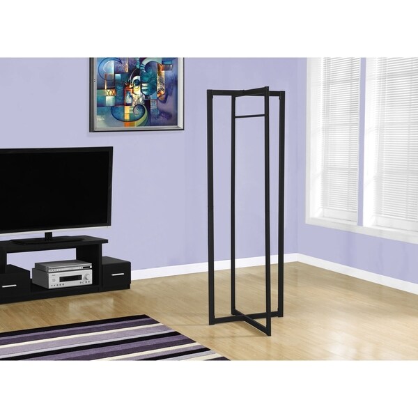 Black Metal 72"High Coat Rack