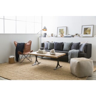 Hand Woven Renee Jute Area Rug (8' x 10'6) - 8' x 10'6. Opens flyout.