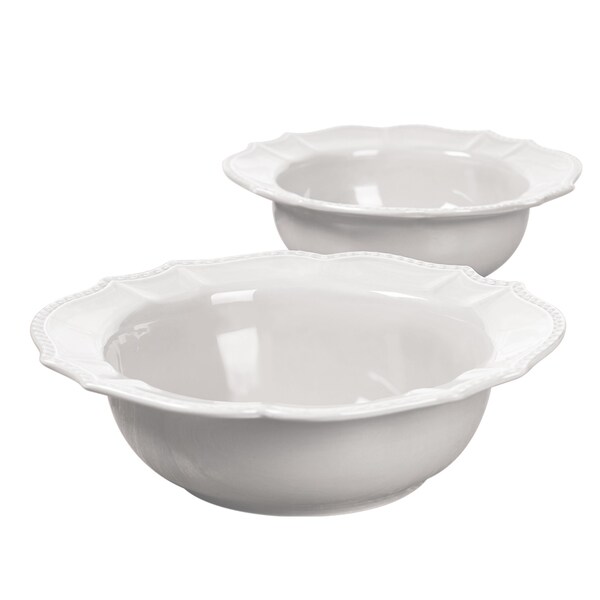TableTops Gallery 2-Pc Le Provence Stoneware Serving Bowls 