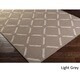 preview thumbnail 20 of 22, Hand-Woven Akio Indoor Area Rug - 2' x 3' Light Grey