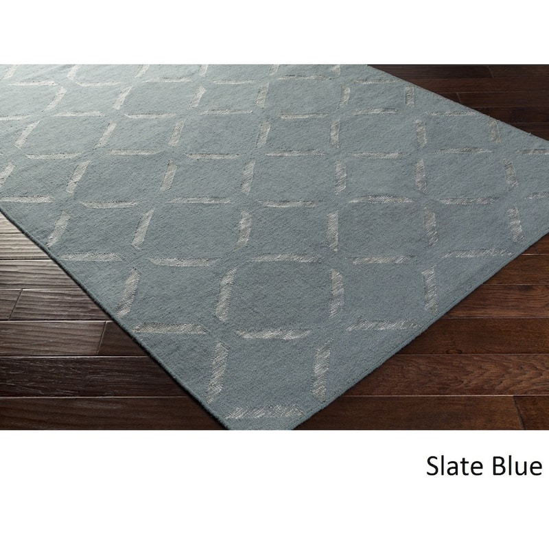Hand-Woven Akio Indoor Area Rug - 2' x 3' - Blue