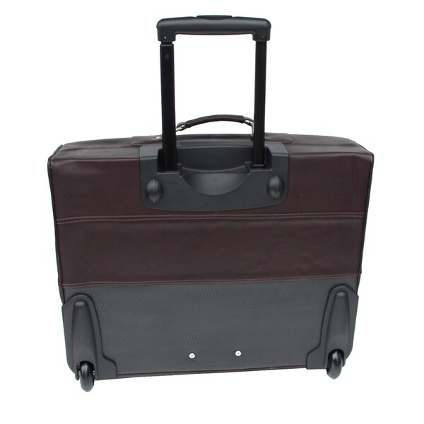 leather rolling garment bag