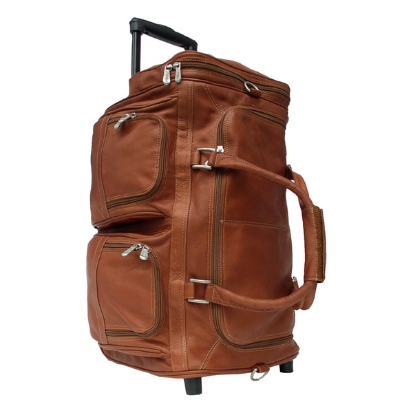 leather rolling duffel