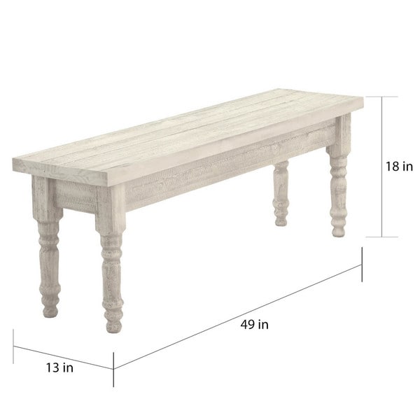 Grain Wood Furniture Valerie Solid Wood Dining Bench