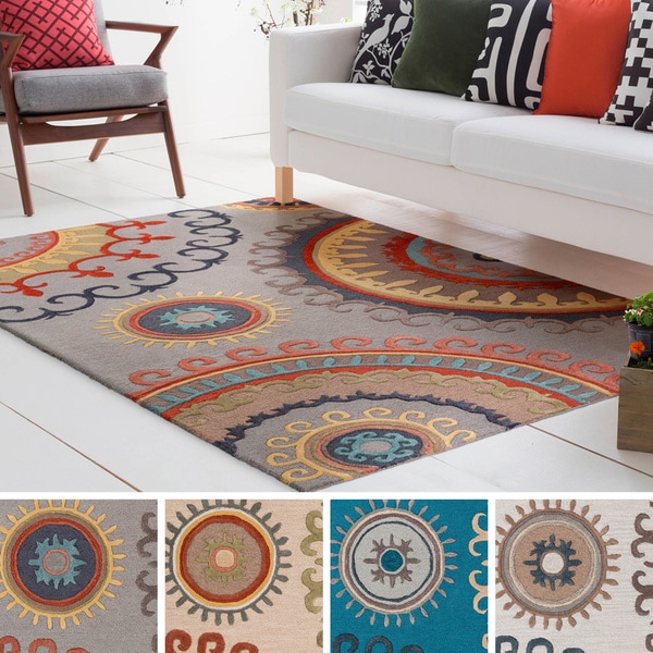 Hand-Tufted Gail Wool / Viscose Rug (5' x 8')