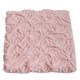 preview thumbnail 2 of 6, Anna Ricci PV Plush Soft Handicraft Throw Pink