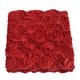 preview thumbnail 6 of 6, Anna Ricci PV Plush Soft Handicraft Throw Burgundy