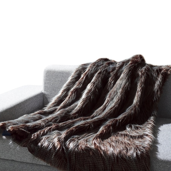 De moocci faux fur throw new arrivals