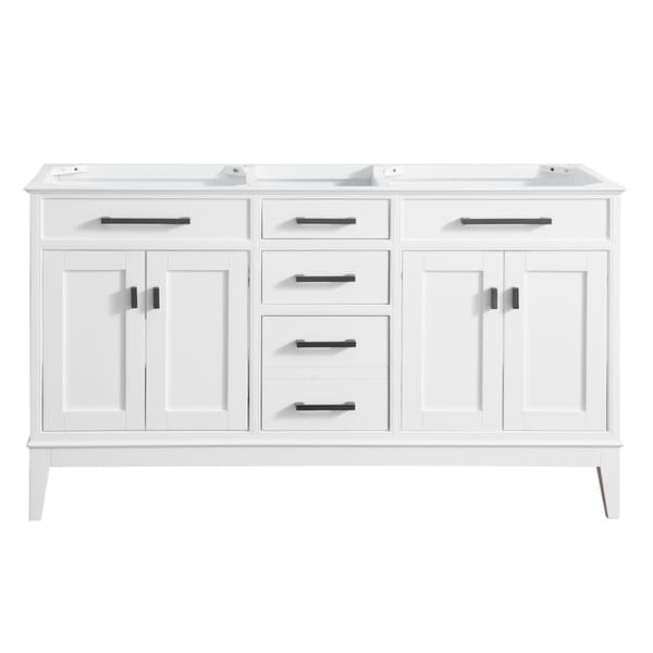 Avanity Madison 60 in. Double Sink Vanity Only in White