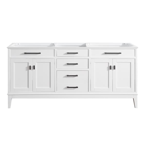 Avanity Madison 72-inch Double Sink Vanity Only in White
