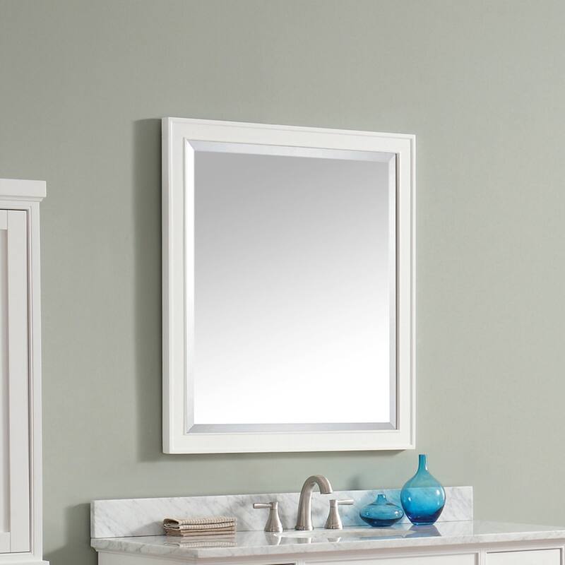 Avanity Madison 28 inch Mirror - White - 28"W x 32"H