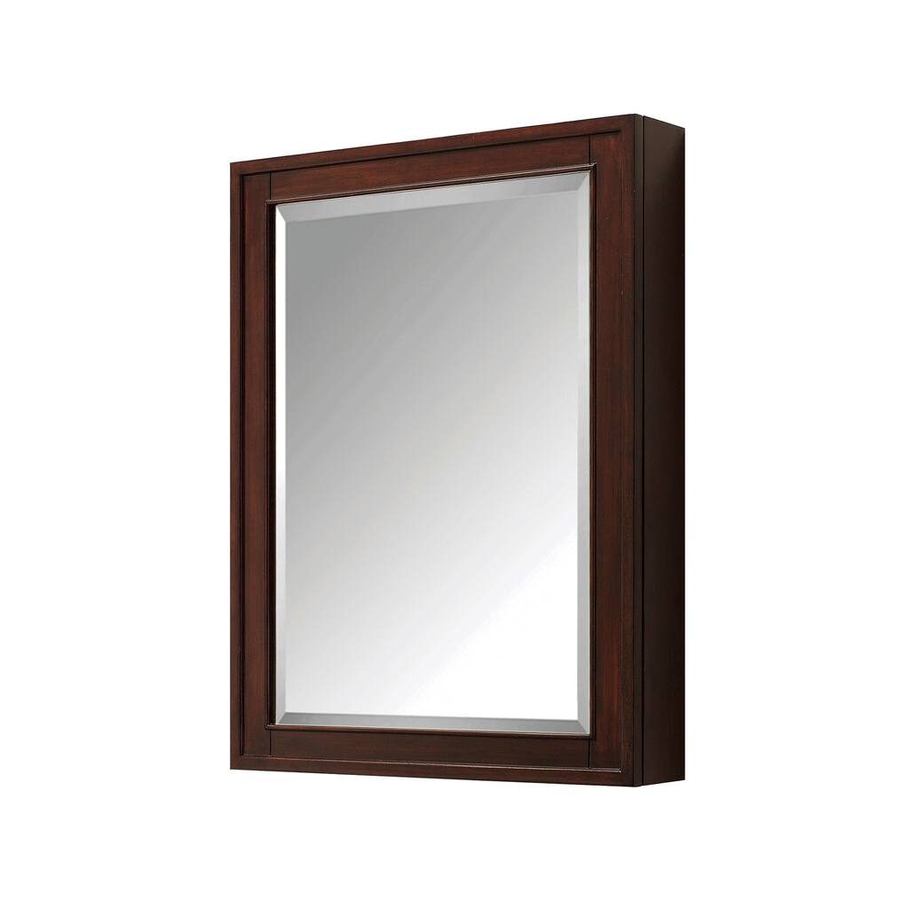 Avanity Madison 24 inch-Mirror Cabinet in Light Espresso - 24"W x 32"H