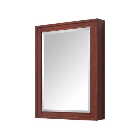 Avanity Madison 24-inch Mirror Cabinet in a Tobacco Finish - 24"W x 32"H