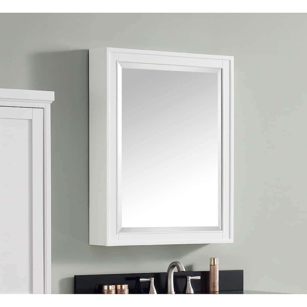 Avanity Madison 24-inch Mirror Cabinet in White - 24"W x 32"H