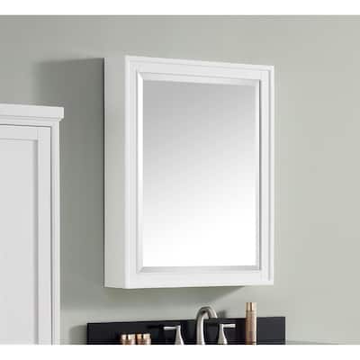 Avanity Madison 24-inch Mirror Cabinet in White - 24"W x 32"H