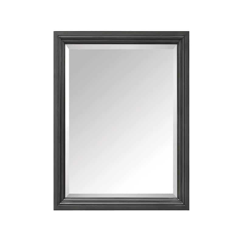 Avanity Thompson 24 in. Wall Mirror - Charcoal Glaze - Charcoal Glaze - 24"W x 30"H