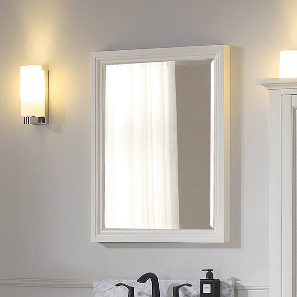 Avanity Thompson 24 Inch Mirror - French White - French White - 24"W x 30"H