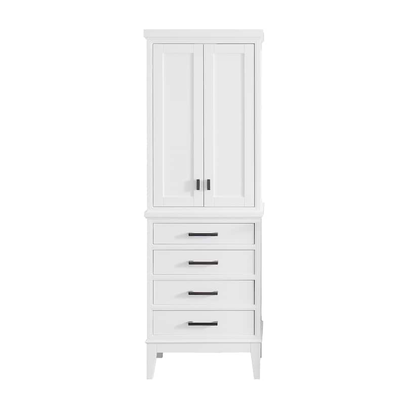 Avanity Madison 24-inch Linen Tower in White - 24"W x 71"H