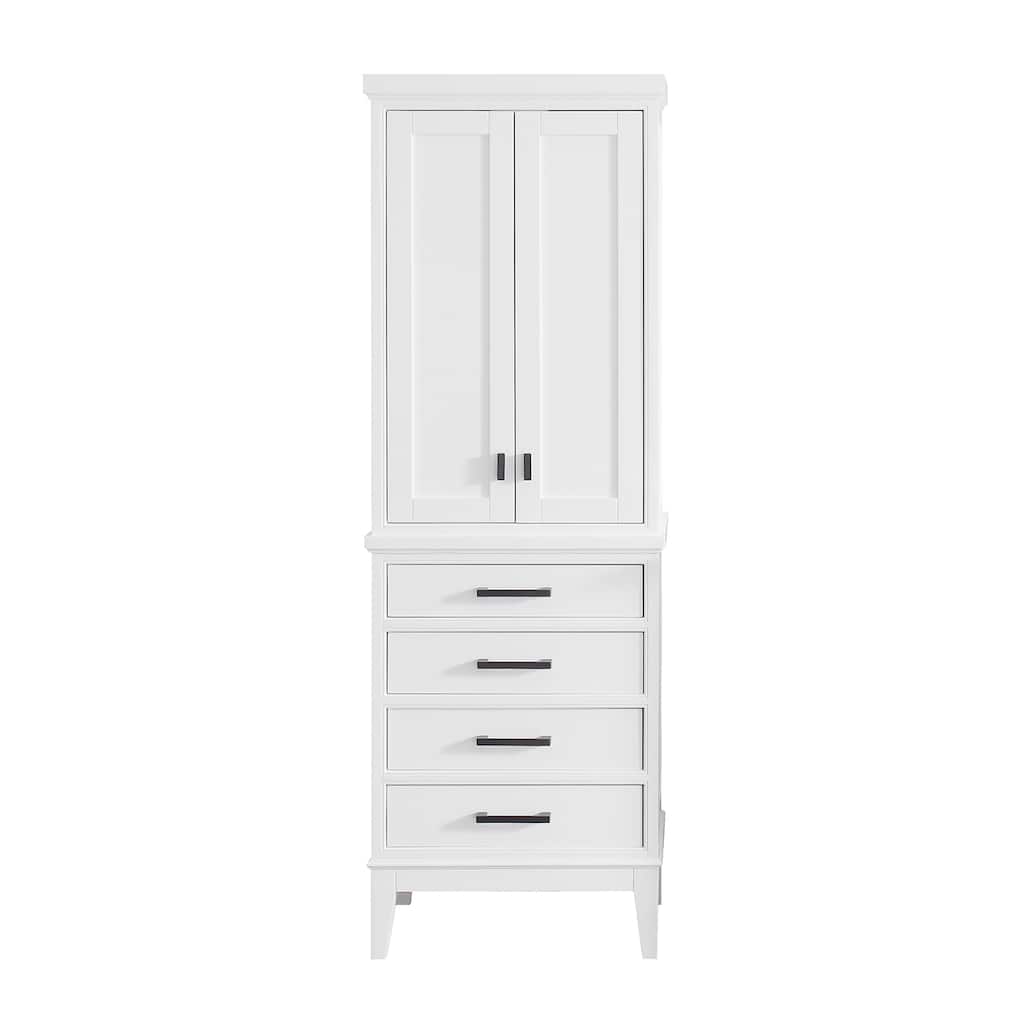 Avanity Madison 24-inch Linen Tower in White - 24"W x 71"H