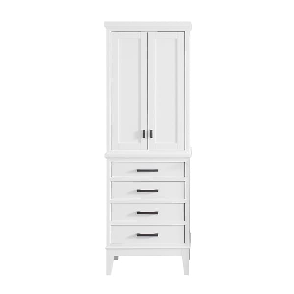 Avanity Madison 24-inch Linen Tower in White - 24"W x 71"H