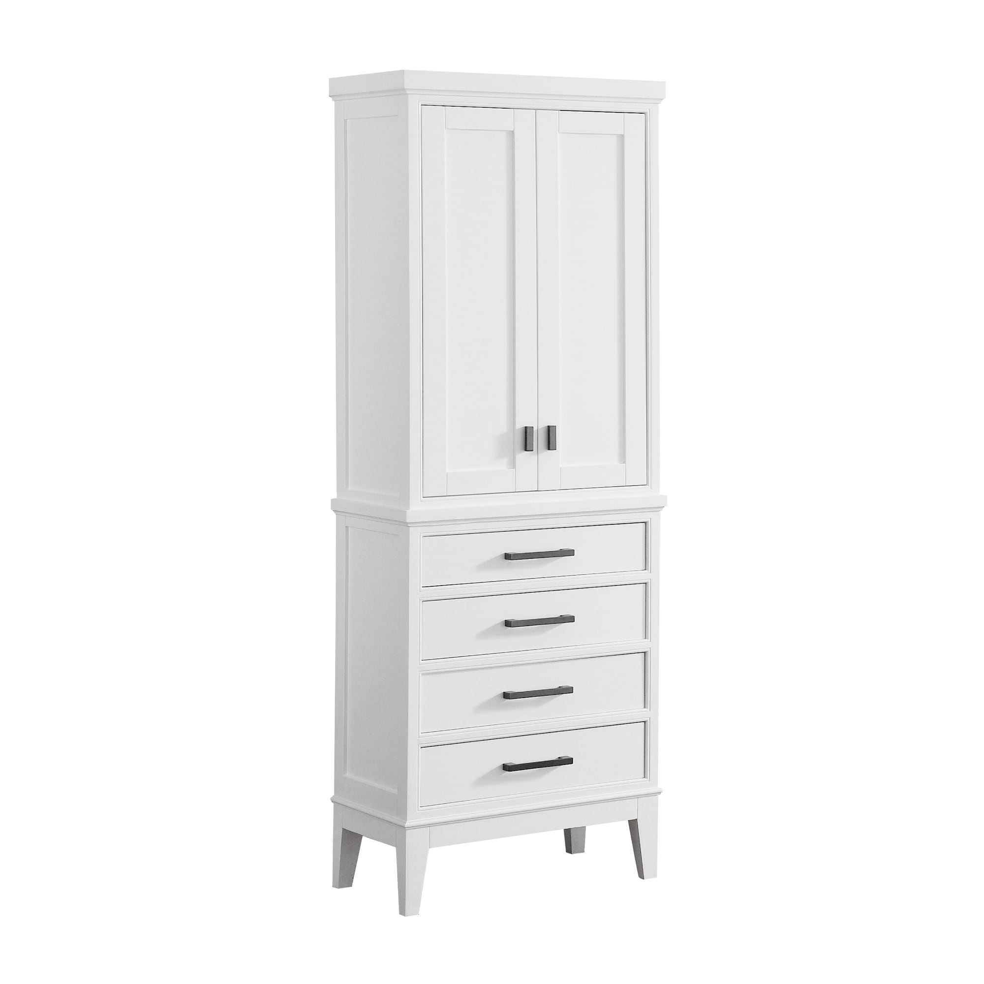Shop Avanity Madison 24 Inch Linen Tower In White 24 W X 71 H