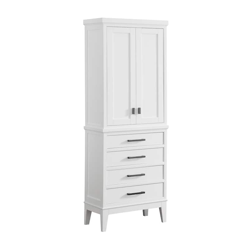 Avanity Madison 24-inch Linen Tower in White - 24"W x 71"H