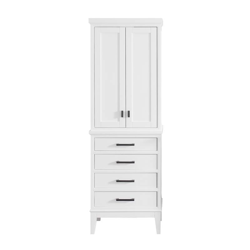 Avanity Madison 24-inch Linen Tower in White - 24"W x 71"H