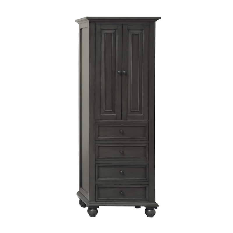 Avanity Thompson 24 Inch Charcoal Glaze Linen Cabinet - 24"W x 68"H
