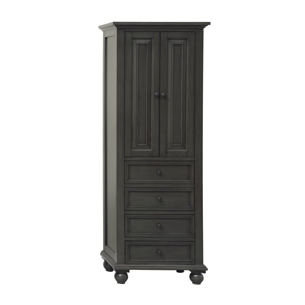 Avanity Thompson 24 Inch Charcoal Glaze Linen Cabinet  17977329 