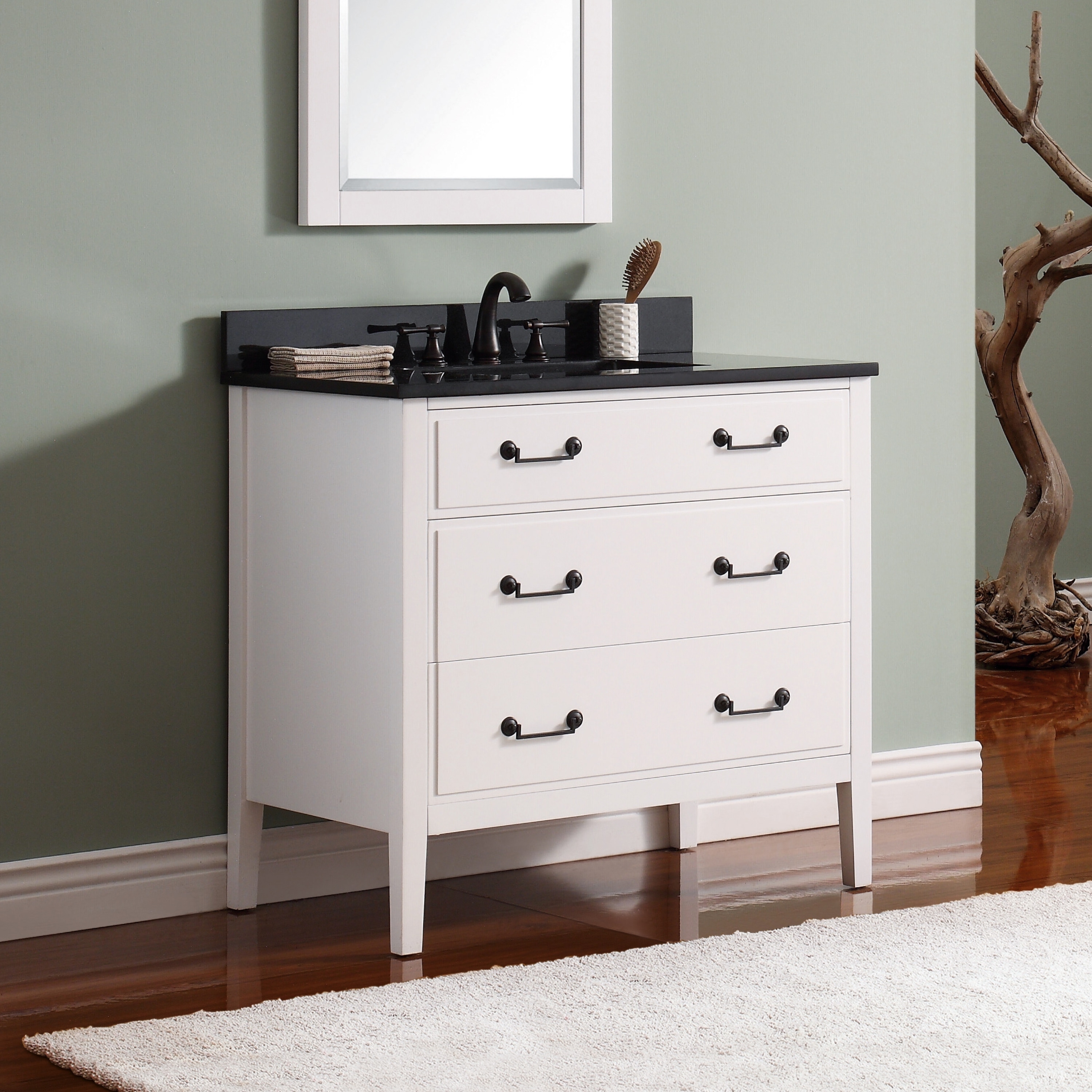 Shop Black Friday Deals On Avanity Delano 31 Inch White Vanity Combo With Top And Sink Overstock 10951040 Carrara White Marble