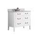 preview thumbnail 7 of 10, Avanity Delano 37-inch White Vanity Combo with Top and Sink