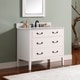 preview thumbnail 1 of 10, Avanity Delano 37-inch White Vanity Combo with Top and Sink