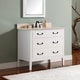 preview thumbnail 3 of 10, Avanity Delano 37-inch White Vanity Combo with Top and Sink