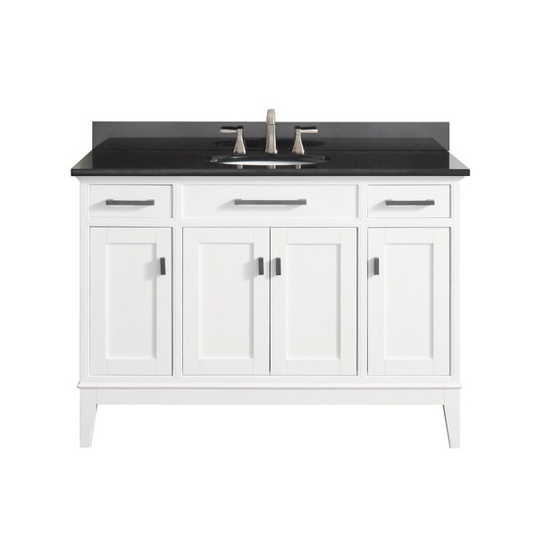 Avanity Madison 49 Inch White Vanity Combo Free Shipping Avanity Madison 49 Inch White Vanity Combo
