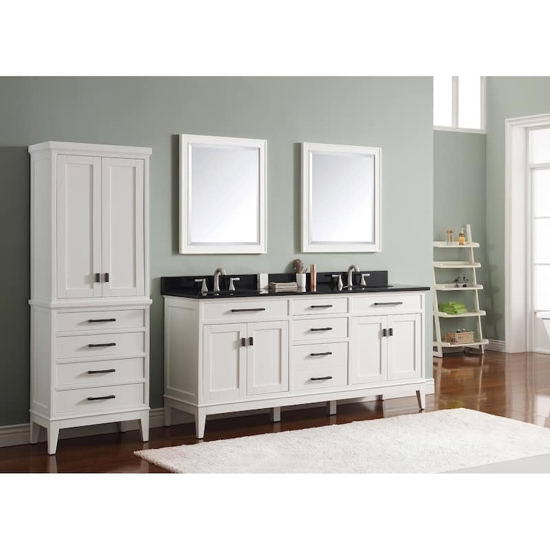 Avanity Madison 73-inch Double Sink Vanity Combo in White with Top and Sink