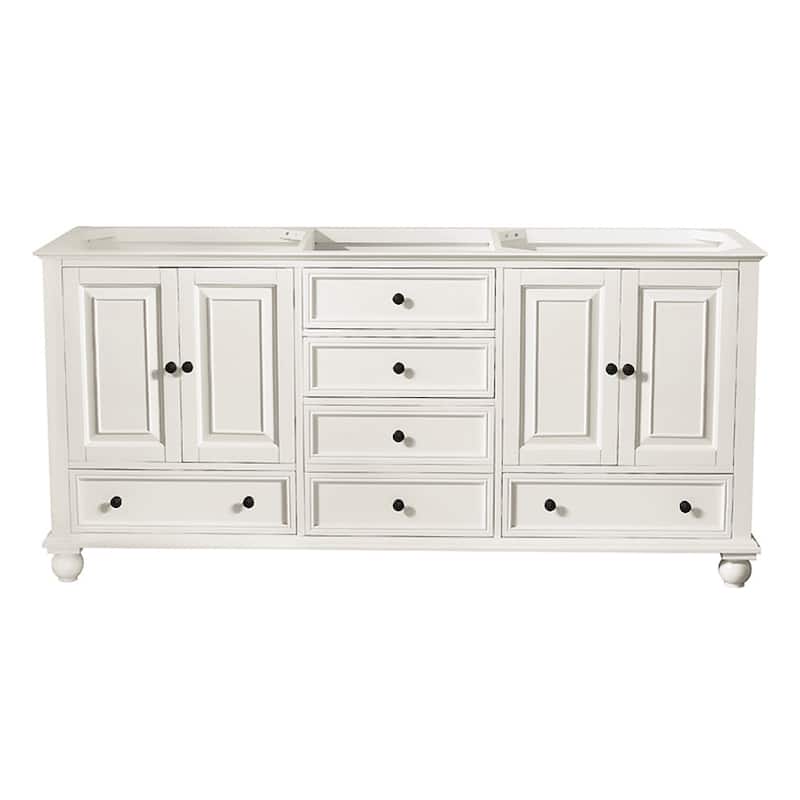 Avanity Thompson 72-inch Double Sink Vanity Only - French White