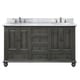 preview thumbnail 4 of 12, Avanity Thompson 61-inch Double Sink Vanity Combo in Charcoal Glaze finish Carrara White Marble Top